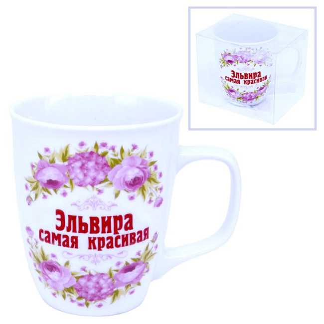 detail Hrnček (keramika) Elvira samaja krasivaja 0,4L