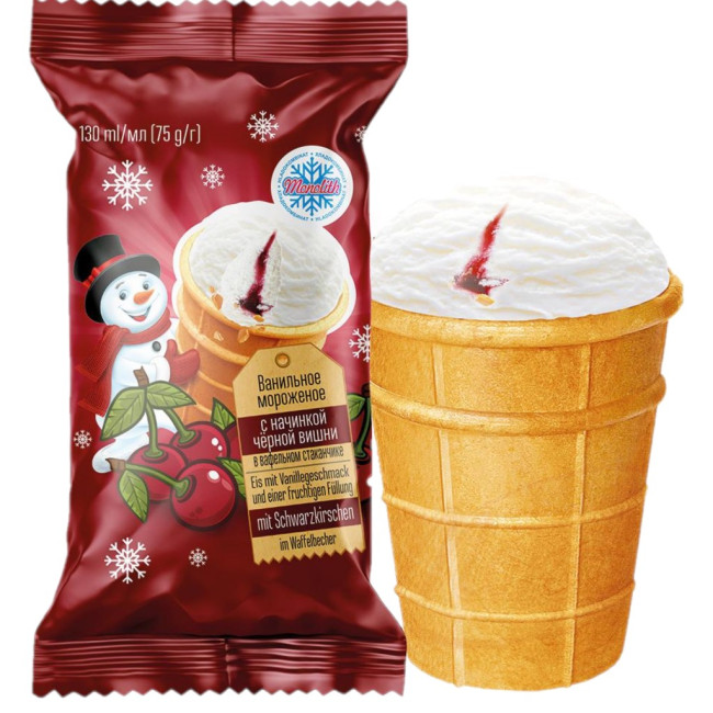 detail Zmrzlina s černou třešňovou náplní 75g Monolith