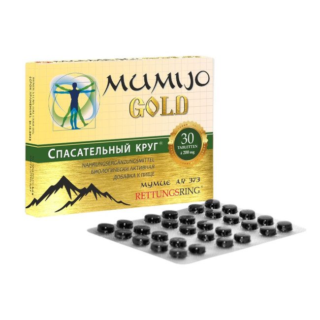 detail Mumio Gold Spasatel 30tbl