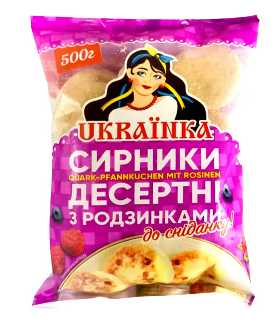 detail Syrniki s hrozienkami 500g Ukrainka