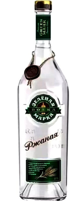 detail Vodka Zelenaya Marka Ržanaya 0,5L 40%