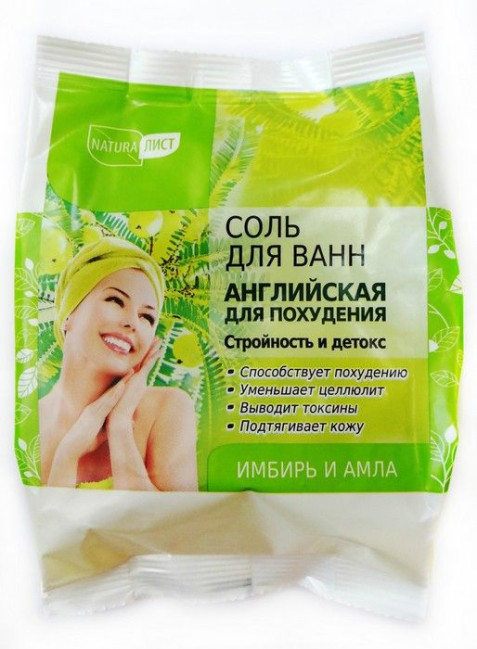 detail Kúpeľová soľ 500g Anglická na chudnutie N.L.