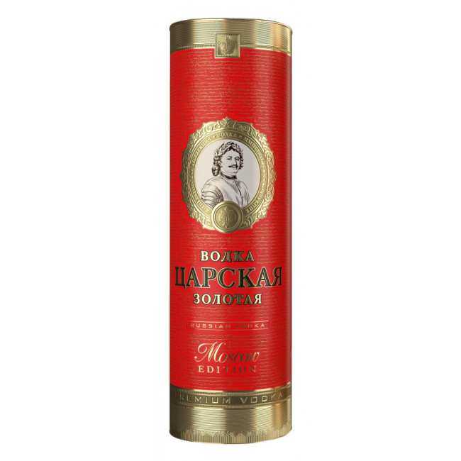 detail Vodka Carská Moscow Edition 1L 40% v tube