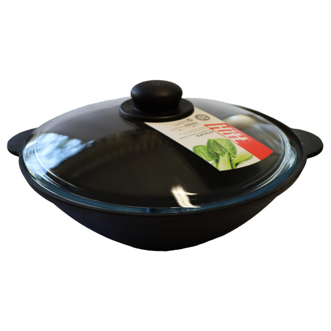 detail Liatinová panvica WOK 2,7L Kamskaja posuda