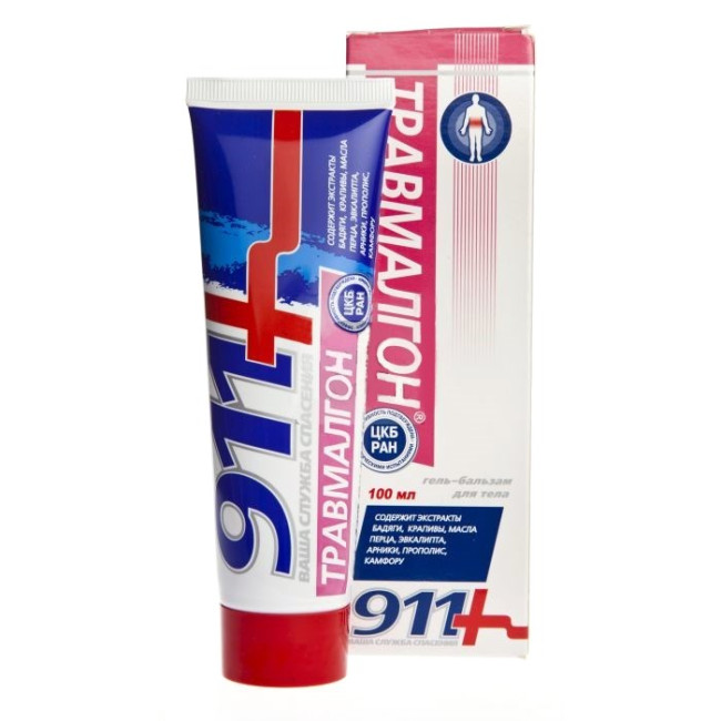 detail Gel na tělo TRAVMALGON 100ml  911