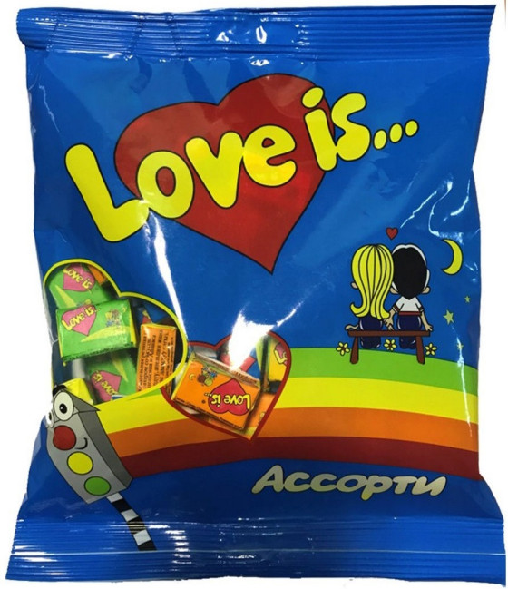 detail Žvýkačka Assorti Love is...210g
