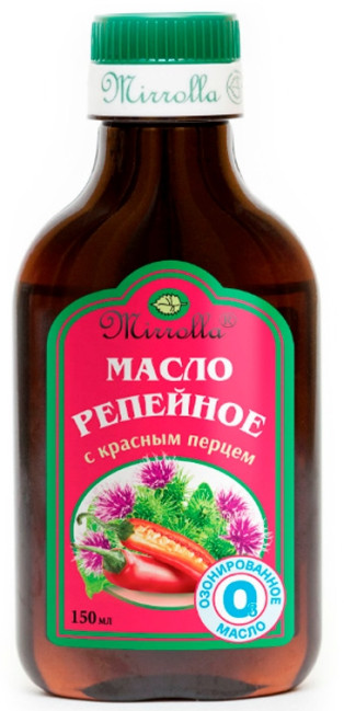 detail Lopúchový olej s korením 100ml Mirrolla