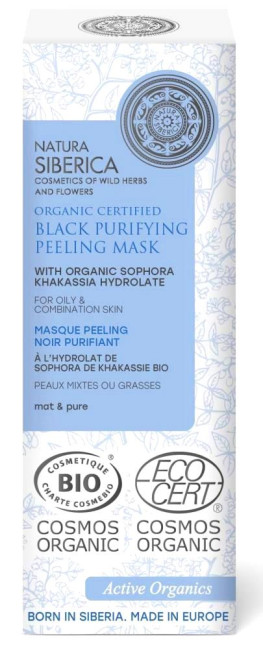detail Čierna čistiaca maska pre mastnú pleť 75ml Natura Siberika
