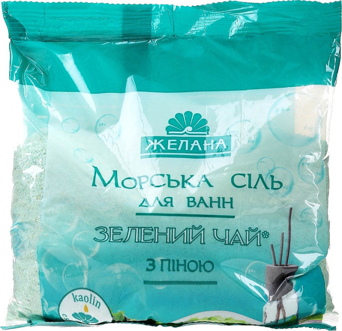 detail Morská soľ Zelený čaj 500g