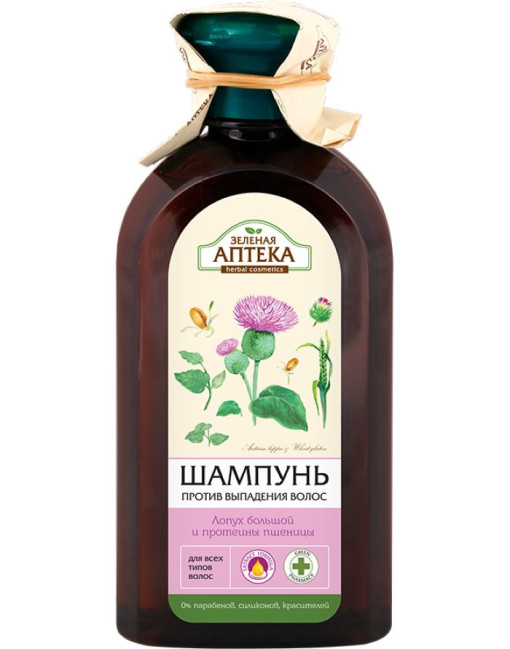 detail Šampón proti výpadávaniu lopúch 350ml Zelenaya Apteka