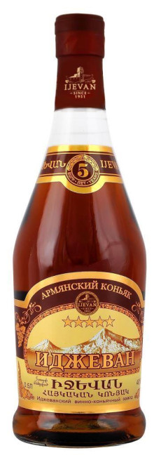 detail Brandy 5 rokov 0,5L 40% IJEVAN 