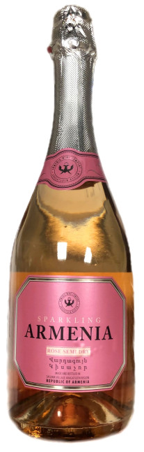 detail Šumivé víno Rose Semi-dry 0,75 L Armenia