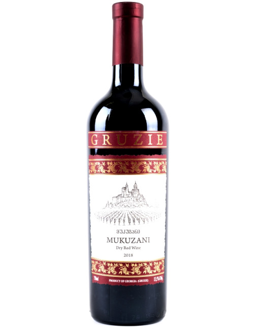 detail Červené víno Mukuzani Gruzie 0,75L