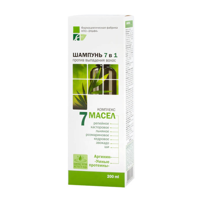 detail Šampón Elfa Pharm sedem olejov 200ml