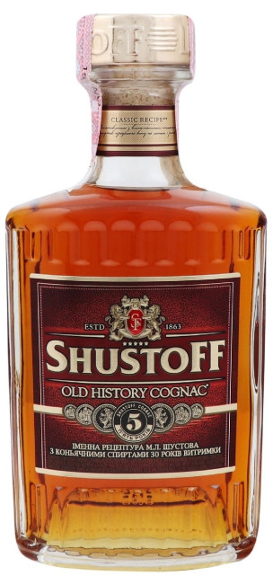 detail Brandy Old History 5 Rokov 0,5L Shustoff
