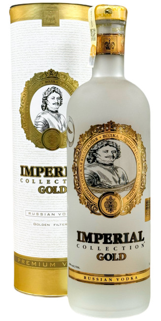 detail Vodka Carská Imperial Gold 1L 40% v tube