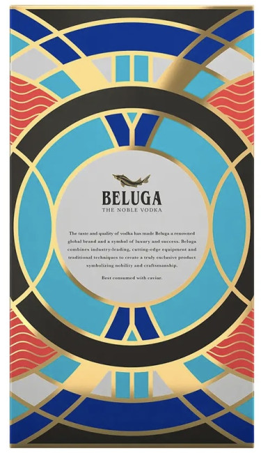 detail Vodka Beluga Noble 1L 40% + sklo