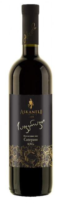 detail Červené suché víno Saperavi 0,75 L Askaneli