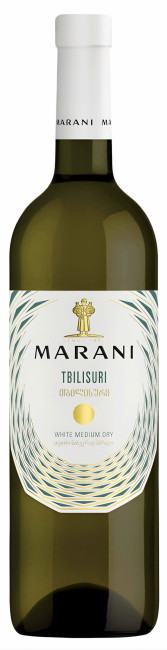 detail Biele polosuché víno Tbilisuri 0,75l Marani