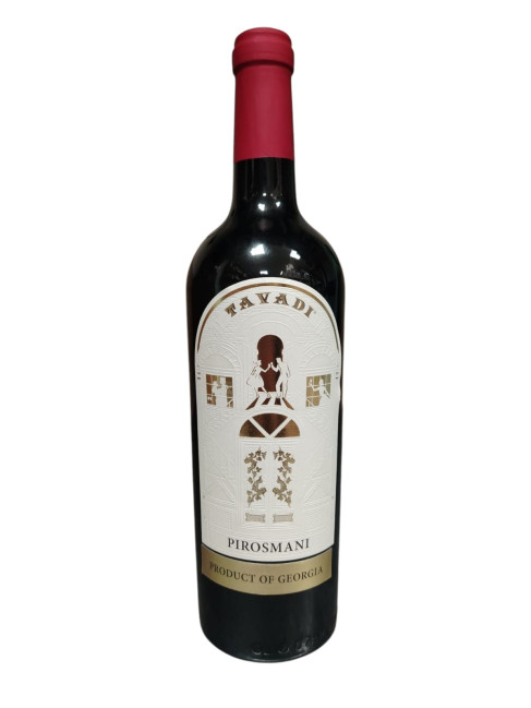 detail Polosladké červené víno Pirosmani 11,5 % 0,75 l Tavadi