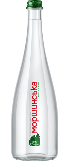 detail Minerálna voda jemne sýtená 0,75 l Morshynska (sklo)