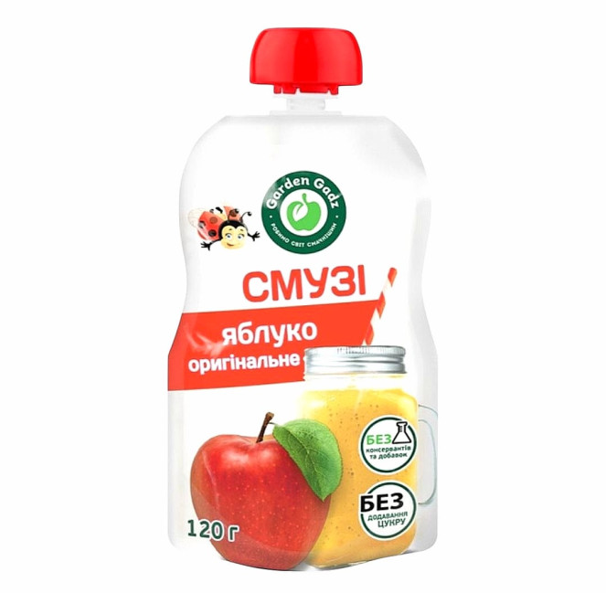 detail Originálne jablko smoothie s dužinou 120g Garden Gadz