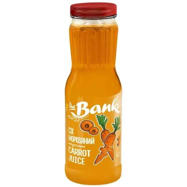 detail Mrkvová šťava s dužinou 1l The Banka