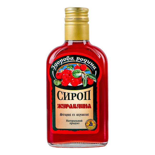 detail Brusnicový sirup 200 ml Zdorova rodyna