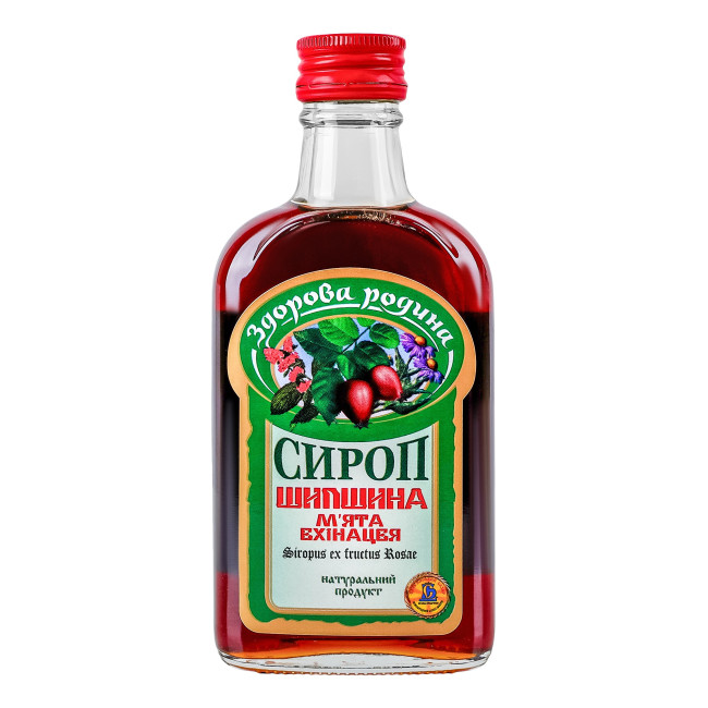 detail Sirup šípky – mäta – echinacea 200 ml Zdorova rodyna