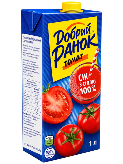 detail Paradajková šťava 1L Dobré ráno