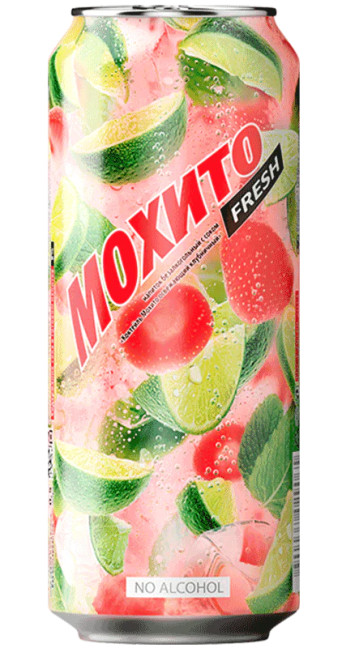 detail Koktejl Mojito Jahoda Alk 0% 0,45 l