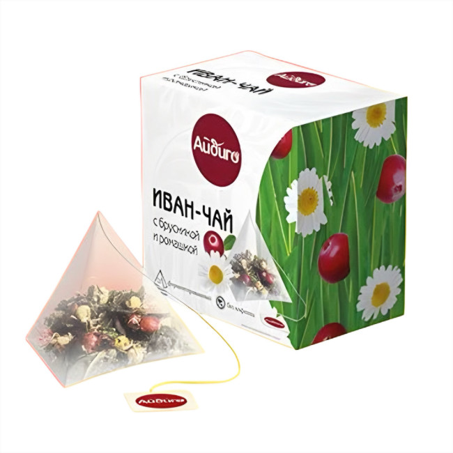 detail Ivan-čaj s brusnicami a harmančekom 15*2g Aidigo