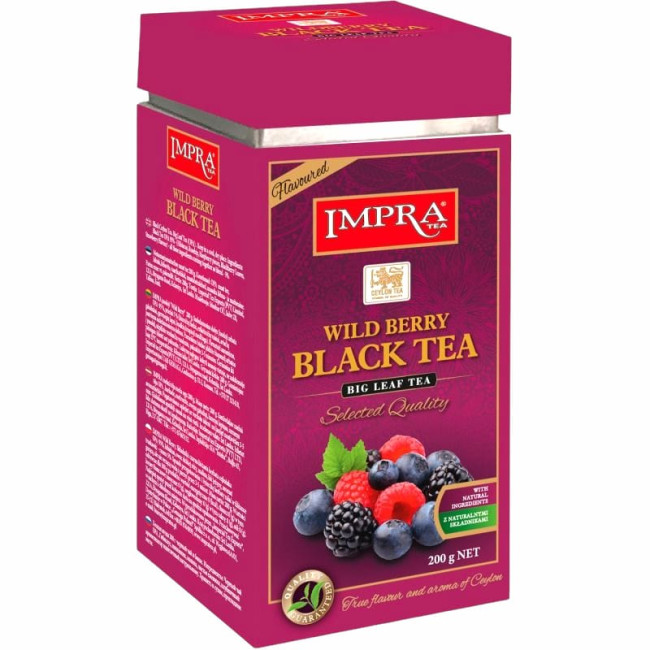 detail Čierny čaj Weldbeery 200g IMPRA
