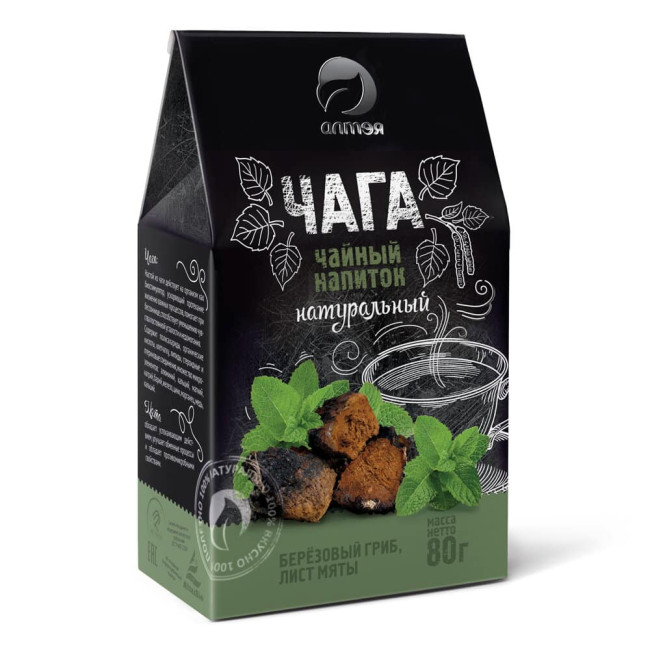 detail Bylinný čaj „Čaga s mätou“ 80 g Althea