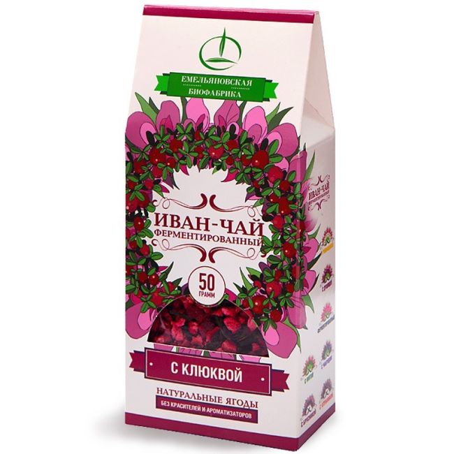 detail Ivan-čaj fermentovaný s brusnicami 50 g EBF