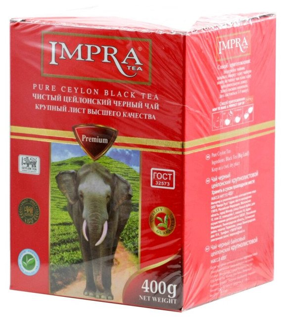 detail Čierny čaj veľkolistový 400 g Impra