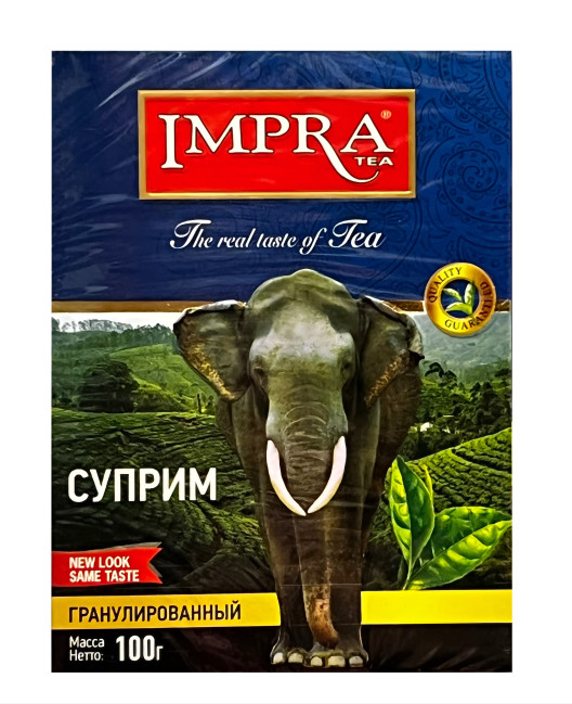 detail Čierny čaj granulovaný Supreme 100 g Impra
