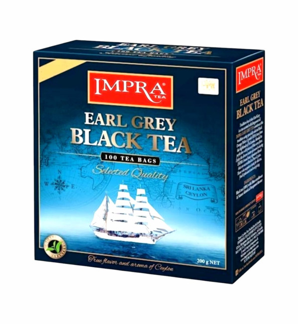 detail Čierny čaj Earl Grey 100 g IMPRA