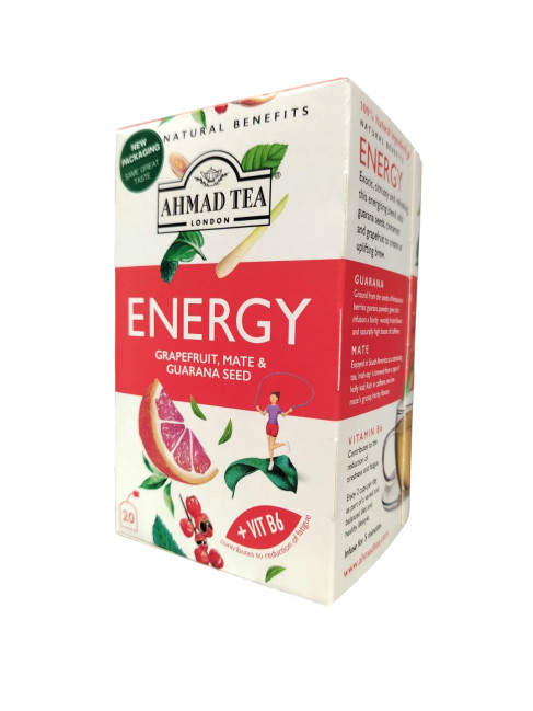 detail Bylinný čaj Energia Ahmad Tea 20×1,5 g
