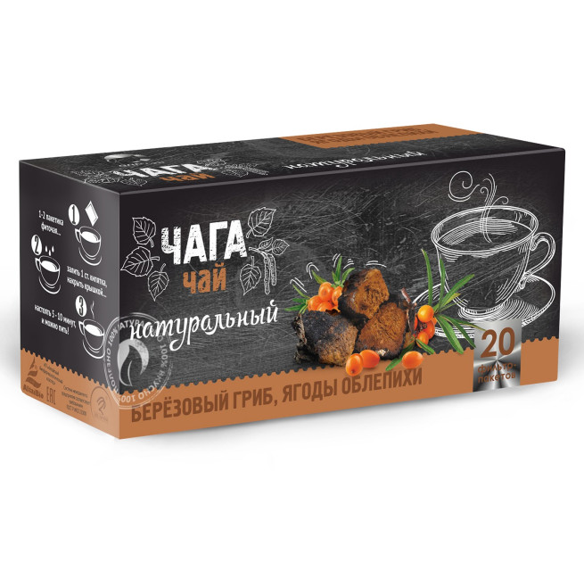 detail Bylinný čaj Čaga s rakytníkom 20×1,5g, 30g Altea