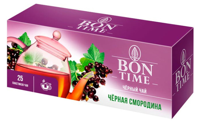 detail Čaj z černého rybízu 25*1,5g Bon Time