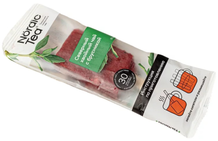 detail Severský čaj mražený s severské borovice s brusinkami 50g Nordic Tea