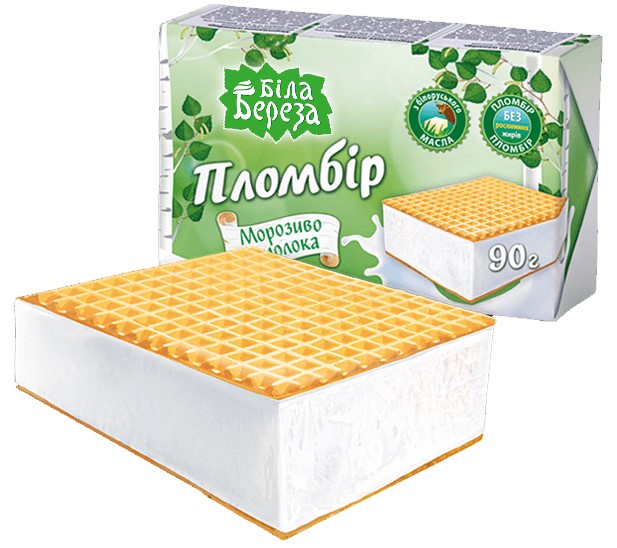 detail Zmrzlina Plombir 90g Belaja Bereza