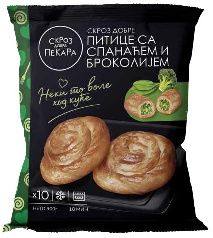 detail Burek so špenátom 900g SDP