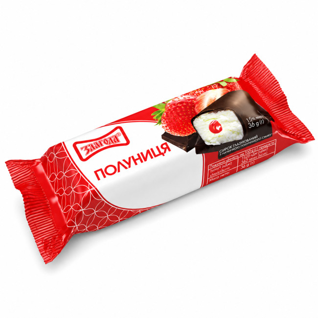 detail Tvarohová tyčinka s jahodovou náplňou 36g Zlagoda