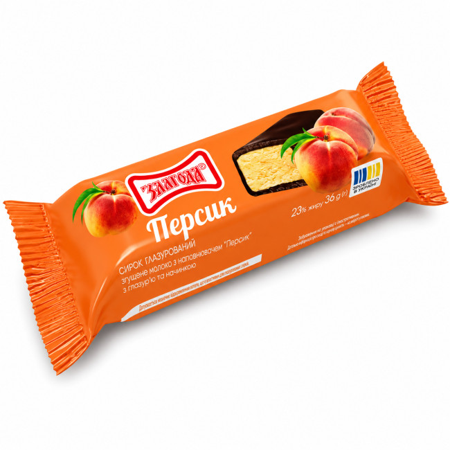detail Tvarohové tyčinky s broskyňovou náplňou 36g Zlagoda