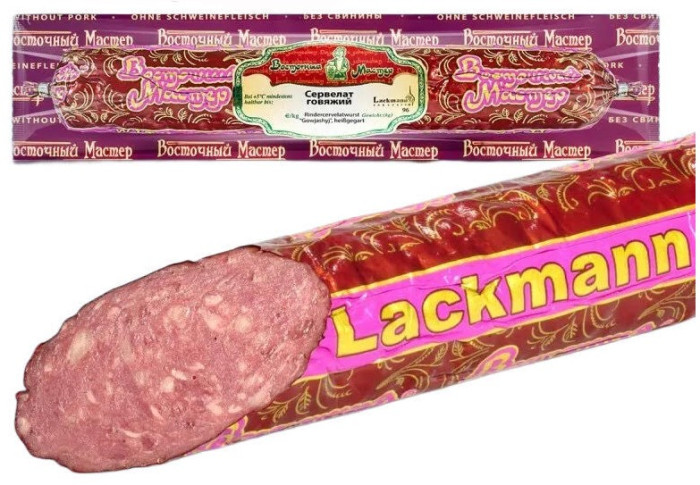 detail Servelat Hovädzie cca 275g Lackmann