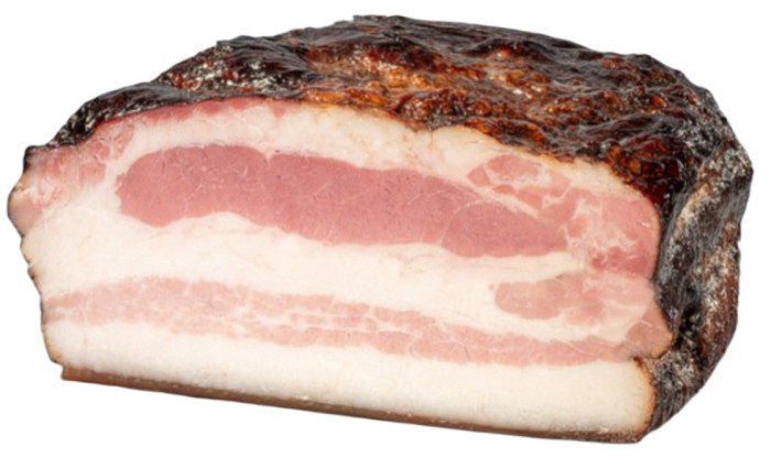 detail Solonina údená cca 340g Čierny kaban