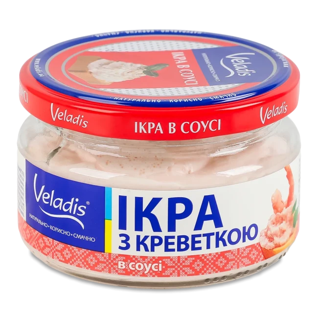 detail Sleďový kaviár s krevetami 160g Veladis