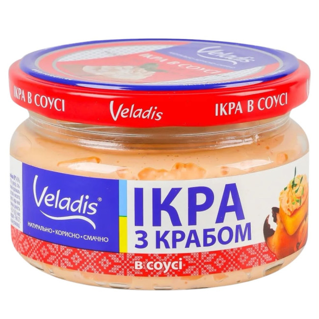 detail Sleďový kaviár s krabem 160g Veladis